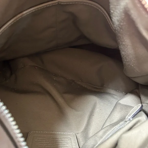 Coach Sutton Pebble Gray Leather Hobo Bag - Picture 3 of 5